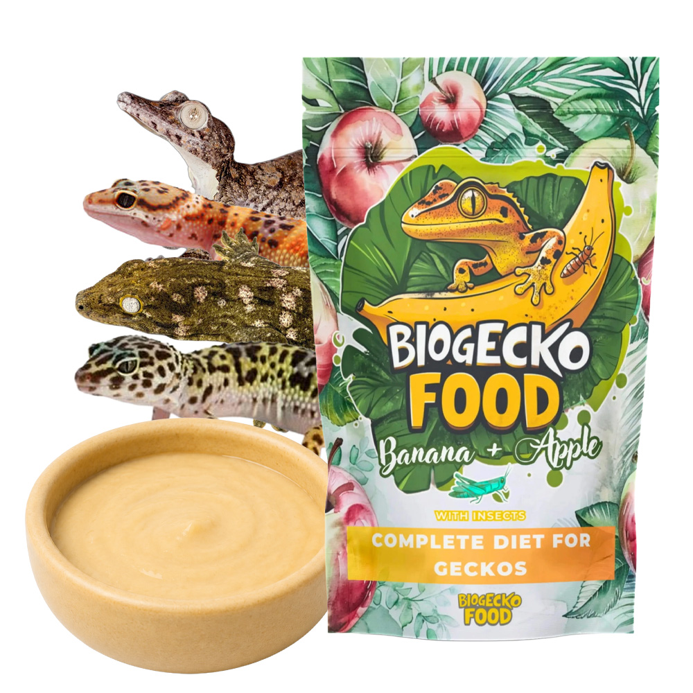 BioGecko Food Banana & Apple Karma dla Gekonów Orzęsionych 100g